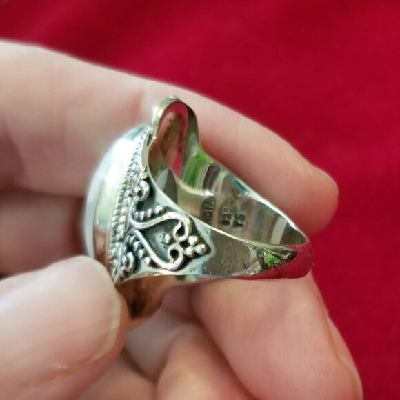 NWOT Silver 925  moonstone ring - Picture 9 of 12